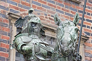 Bremen city hall statue