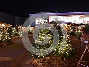 BREMEN, GERMANY - Nov 25, 2020: Weihnachtsmarkt Corona lockdown