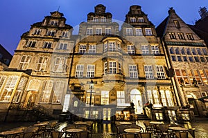 Bremen Market Square at evening