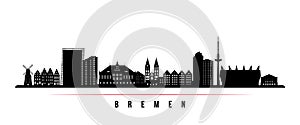 Bremen skyline horizontal banner.