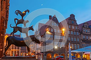 The Bremen Town Musicians in Bremen, Germany