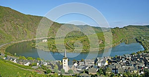 Bremm,Mosel River Bend,germany