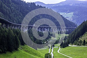 The Brenner Pass Autobahn
