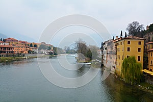 Brenta canal in Bassano del Grappa, Italy