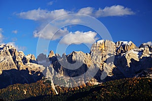 The Brenta Dolomites in beautiful autumn day