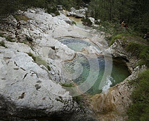 Brenton gorges and waterfall in Mis valley - from above photo