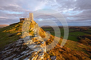 Brentor church Devon Uk