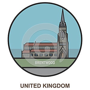 Brentwood. Cities and towns in United Kingdom