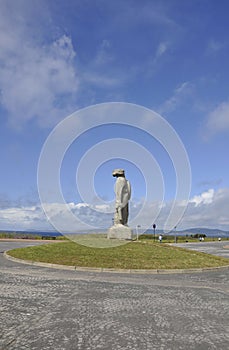 Breogan Sculpture Statue from A Coruna Town of Galicia region. Spain. photo