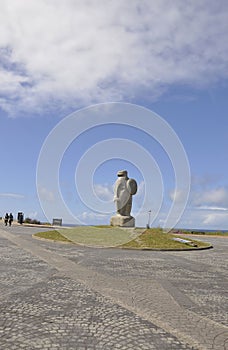 Breogan Sculpture Statue from A Coruna Town of Galicia region. Spain. photo