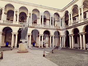 Brera Pinacoteca yard