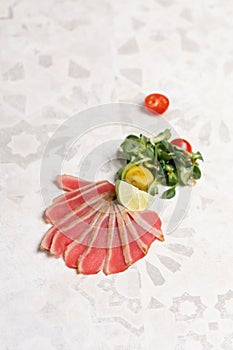 Bresaola with salad