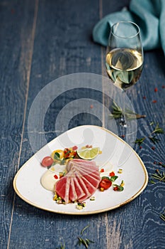 Bresaola with salad