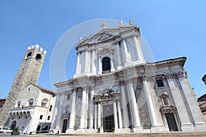 Brescia Cathedral of Santa Maria Assunta on Paolo VI pope square