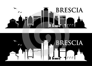 Brescia skyline - Italy - vector illustration