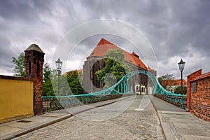 Breslau St. Maria Church and Tumski Bridge photo
