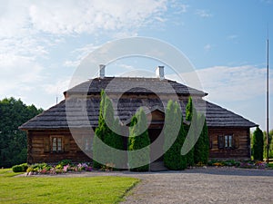 BREST, BELARUS - AUG 14, 2022: Tadeusz Kosciuszko`s estate is an architectural monument of the 19th century photo