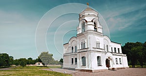 Brest, Belarus. Belfry Bell Tower Of Garrison Cathedral St. Nicholas Church In Memorial Complex Brest Hero Fortress In