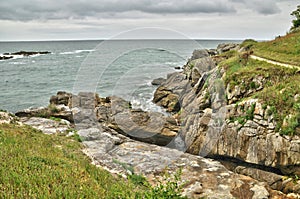 Bretagne, La Cote Sauvage in Batz sur Mer