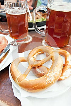 Bretzel and beer