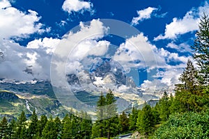 Breuil-Cervinia, the town of the Aosta Valley at the foot of the Matterhorn