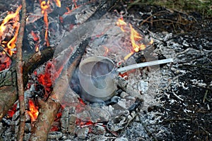 The brewed natural coffee