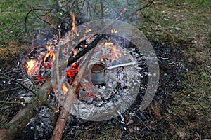 The brewed natural coffee