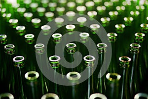 Brewery. Beer Bottles On Manufacture