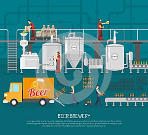 Brewery And Beer Illustration