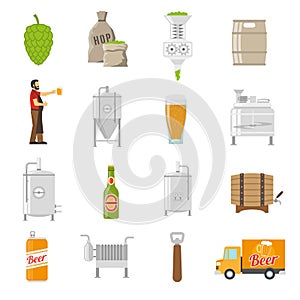 Brewery Icons Set