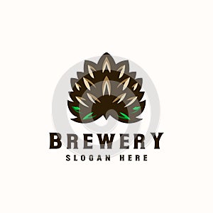Brewery Logo Template. Vector Illustration