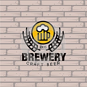 Brewery Logo. Vector Illustration