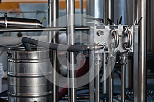 Brewery stainless steel piping fittings photo