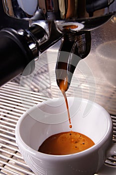 Brewing espresso