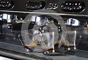 Brewing Espresso coffee photo