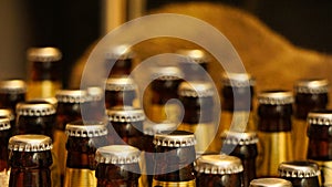 Brewing home beer process at home in the kitchen