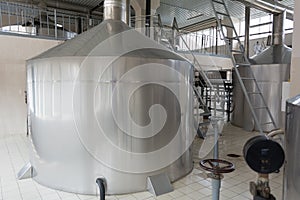 Brewing production - beer tanks