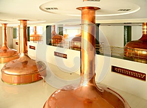 Brewing vats, Beer brewery