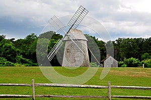 Brewster, MA: 18th Century Higgins Farm Windmill photo
