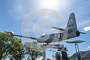 Lockheed Shooting Star Jet on display outside the American Legion Post 97