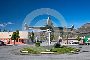 Lockheed Shooting Star Jet on display outside the American Legion Post 97