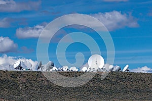 Satellite Antennas on hillside