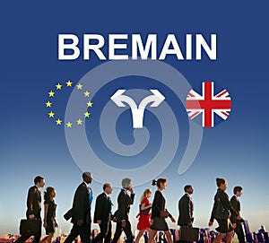 Brexit Bremain UK EU Referendum Concept