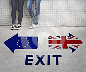 Brexit Britain Leave European Union Quit Referendum Concept