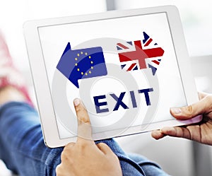 Brexit Britain Leave European Union Quit Referendum Concept photo