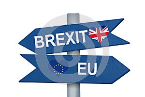 Brexit concept - United Kingdom leave the European Union