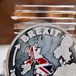 Brexit physical coin
