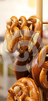 Brezel is the typical bread from South Tyrol and South Tyrol for