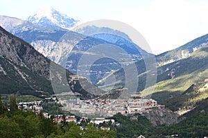 Historical city of Briancon in Les Hautes Alpes, France photo