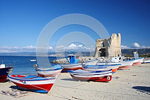 Briatico, harbor in Calabria, Italy photo